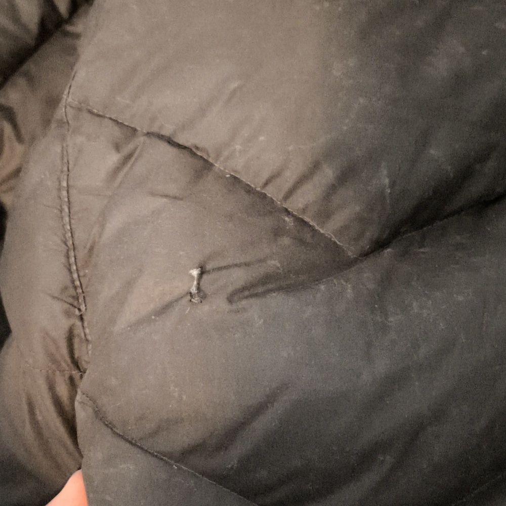 Marmot Women's Dark Puffer Coat with Fur Trim - See The Description - Picture 6 of 7